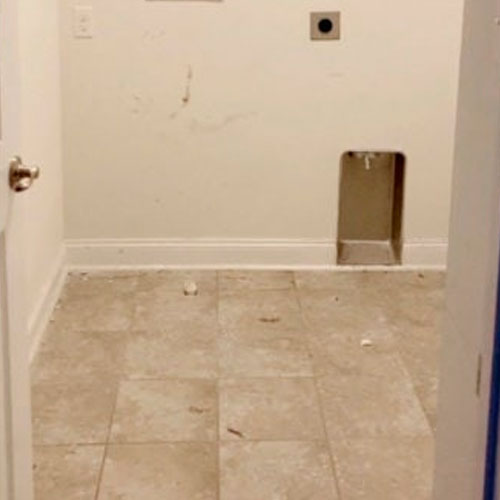 Interior before improvement