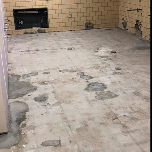 Construction repair work in progress